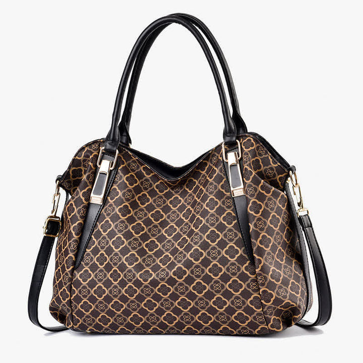 Hobo-Tasche aus Leder mit großem Fassungsvermögen, multifunktionale Schultertasche