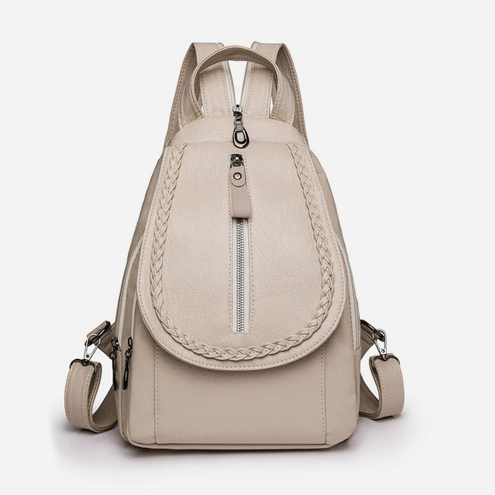 Twist Clamshell Lederrucksack Convetible Sling Bag für Damen