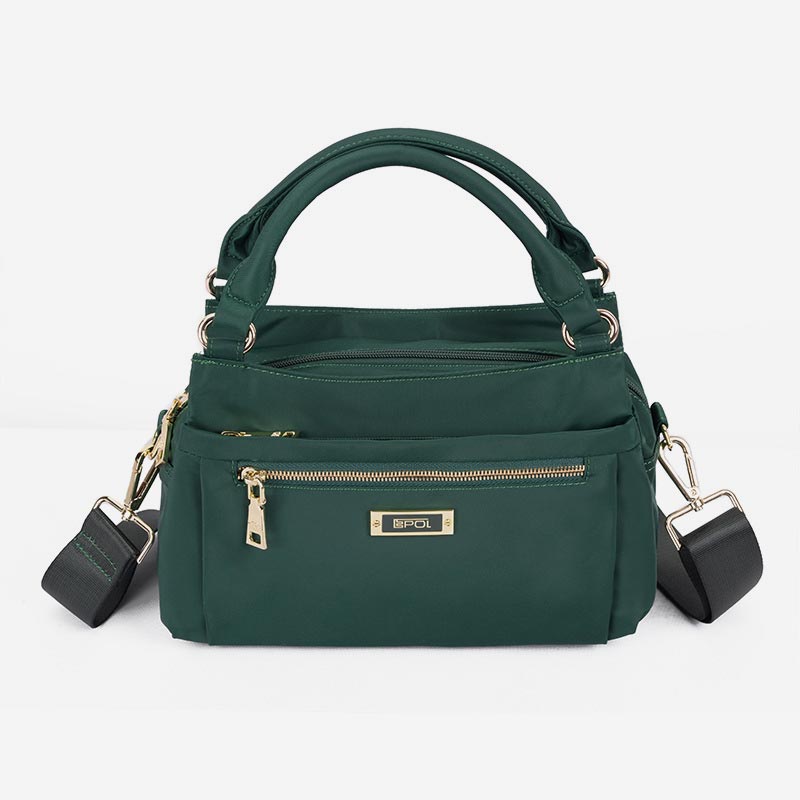 Oxford-Tragetasche mit mehreren Taschen, Reisetasche, Umhängetasche, Beuteltasche - Grün - image 11