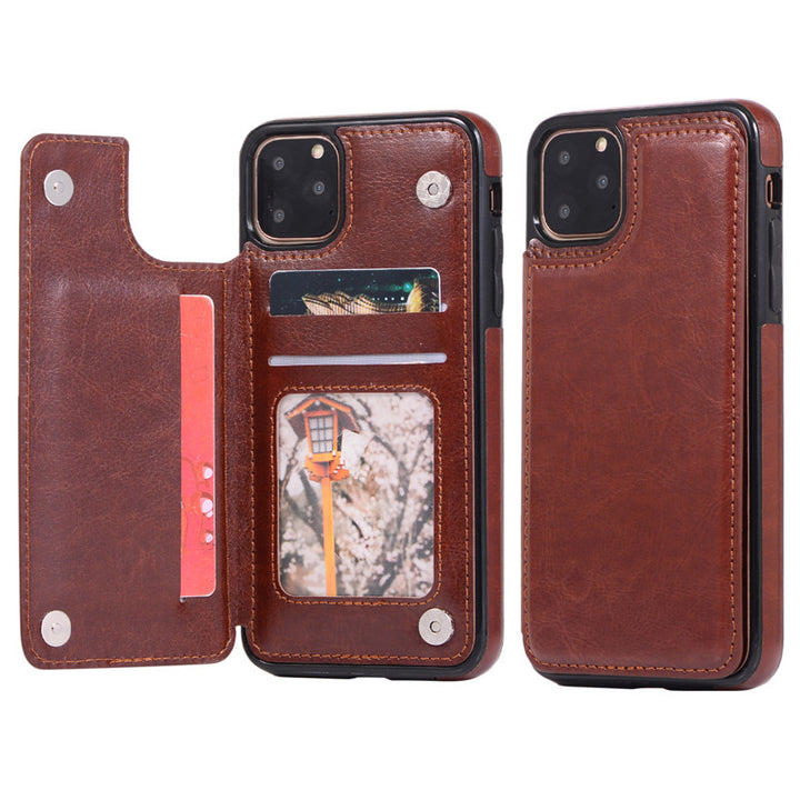 Kompatibel mit iPhone 13 Pro Max Wallet Case Doppelter Magnetverschluss mit Kartenhalter