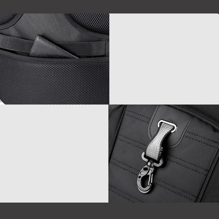 Extragroßer Business-Laptop-Rucksack mit mehreren Taschen und USB-Ladegerät
