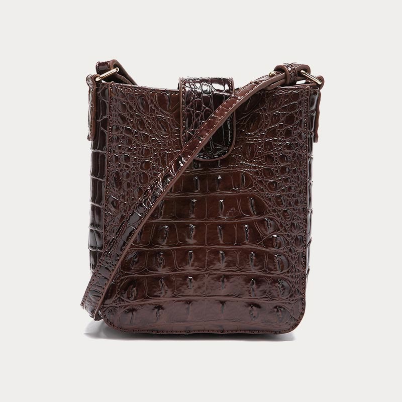 Umhängetasche für Damen, Retro-Krokodilmuster, Handytasche