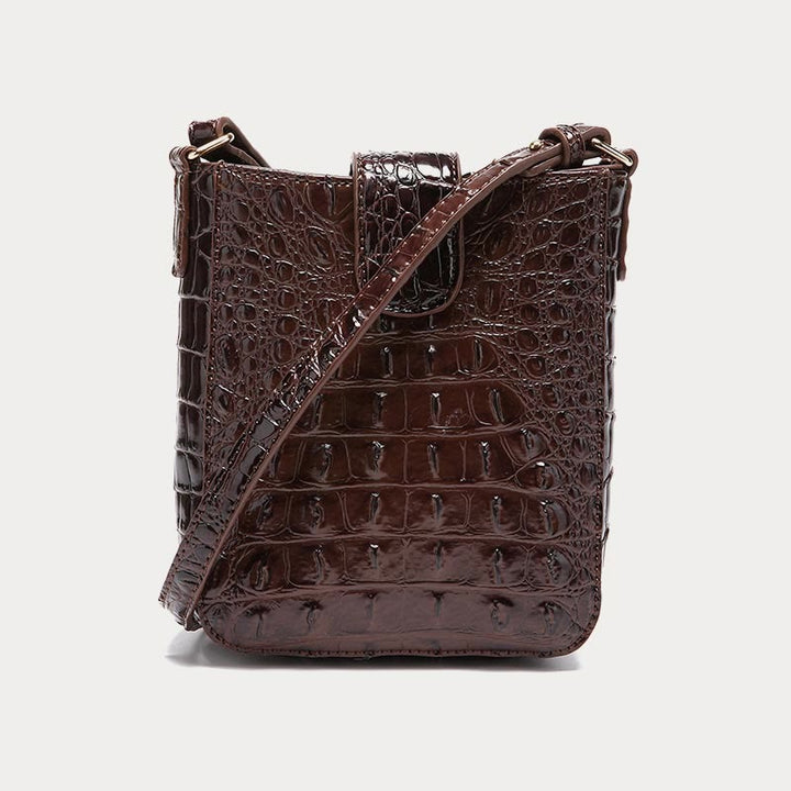 Umhängetasche für Damen, Retro-Krokodilmuster, Handytasche