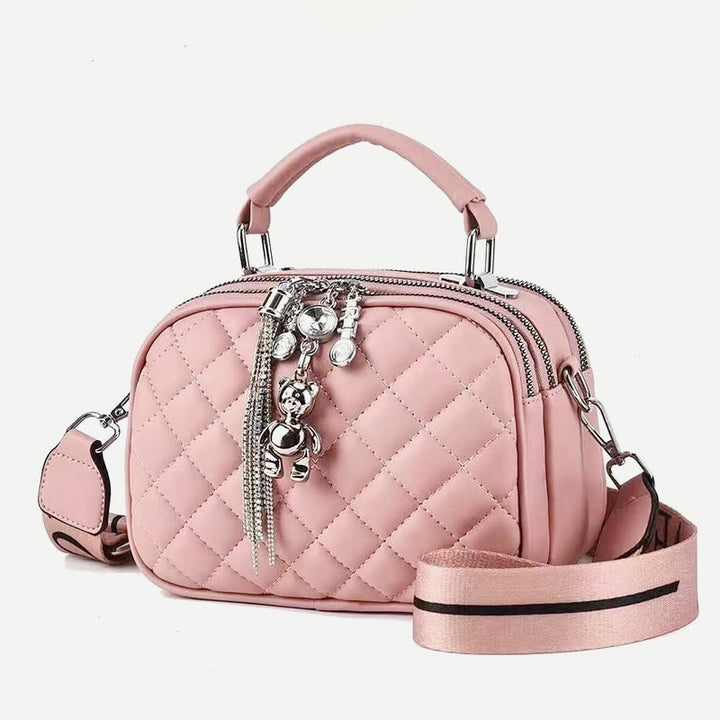 Tasche mit Griff oben für Damen, mehrlagige Umhängetasche mit großem Fassungsvermögen