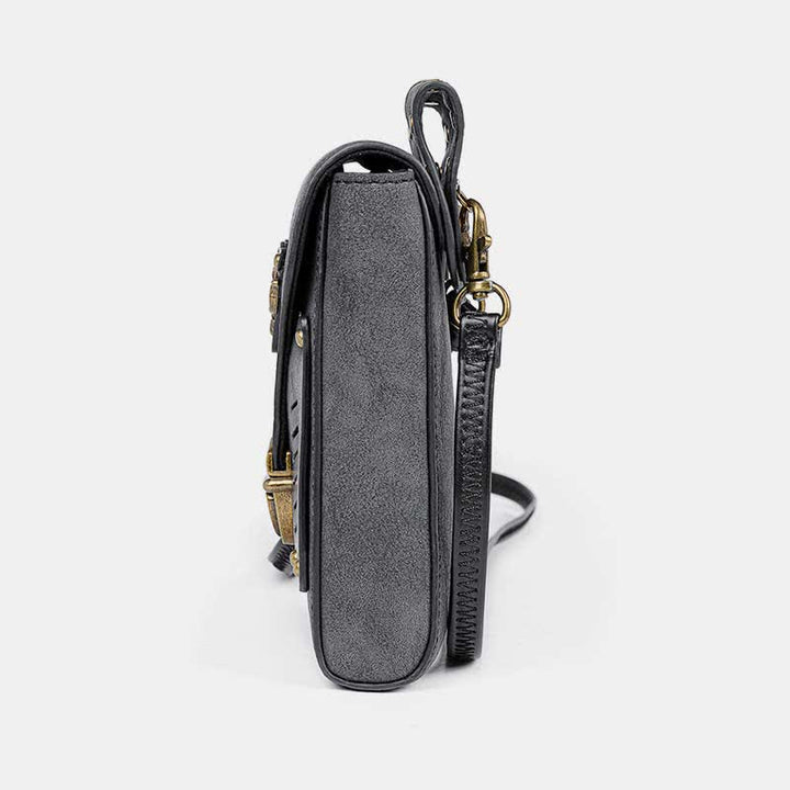 Steampunk kleine Umhängetasche Schultertasche Handytasche mit Gürtelschlaufe
