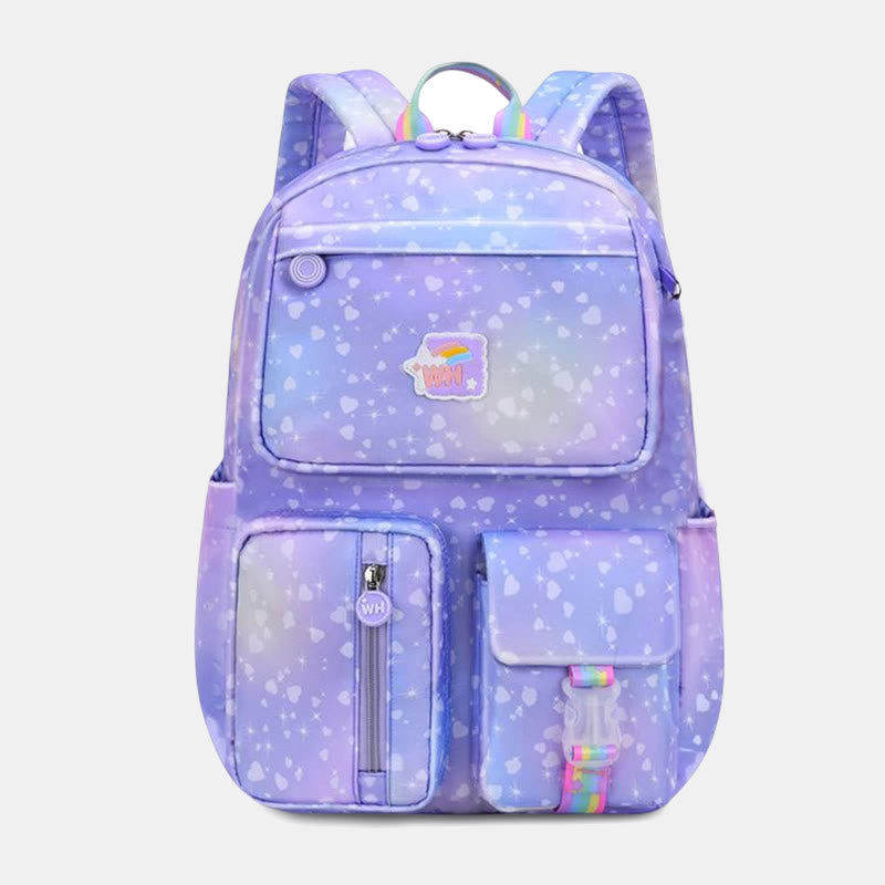 Leichter, wasserdichter, großer Kapazitäts-, bequemer, süßer Schulrucksack im College-Stil