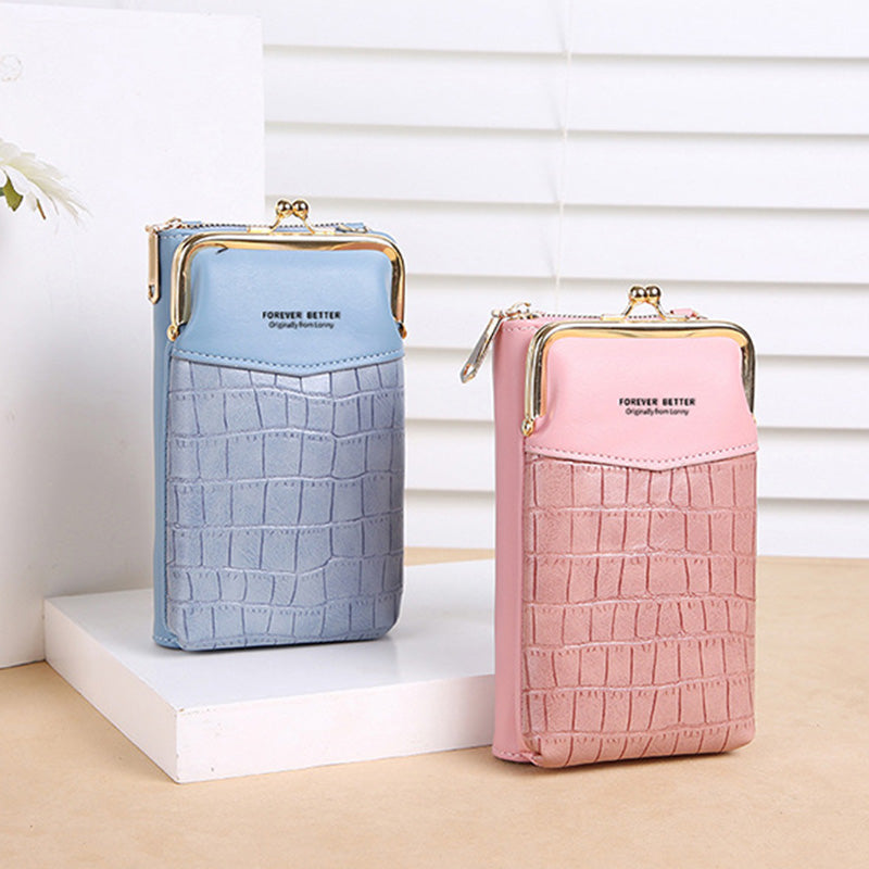 Kleine Crossbody-Handy-Geldbörse für Damen, Mini-Schultertasche, Geldbörse