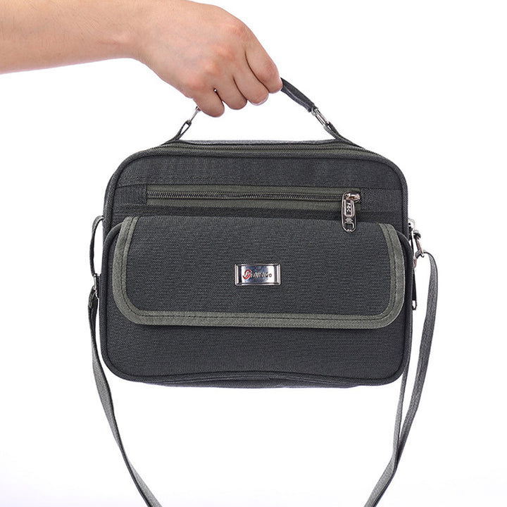 Unisex Dreifach-Fach Leichte Handtasche Geldbörse Reise Business Umhängetasche