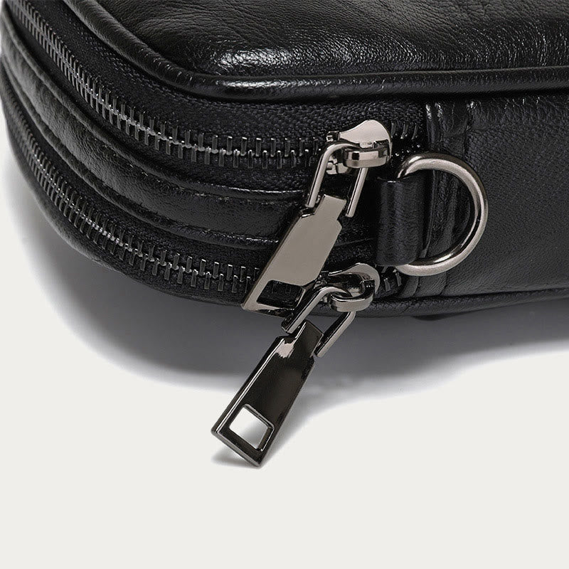 Mini-Telefontasche für Männer im Freien, Umhängetasche aus Leder