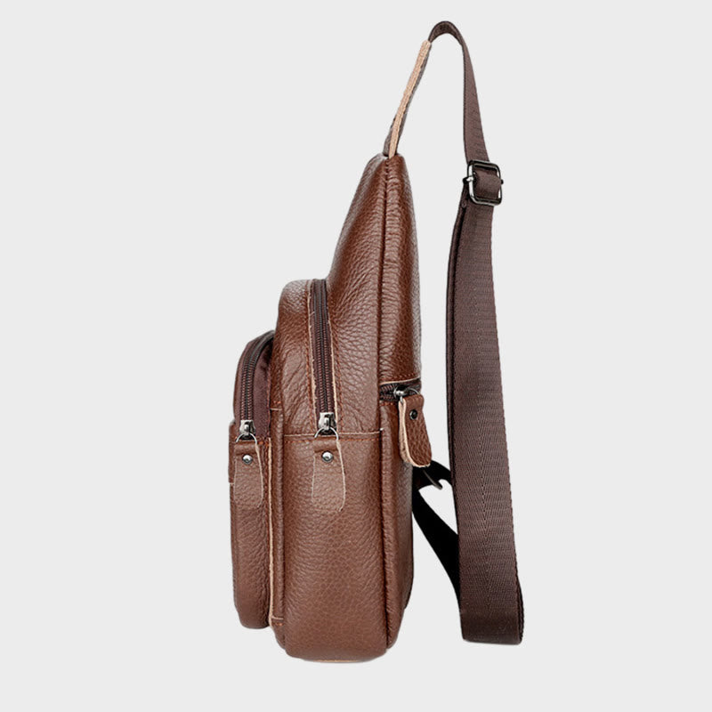 Schultertasche mit mehreren Taschen für Herrenausflüge, daher für den täglichen Gebrauch
