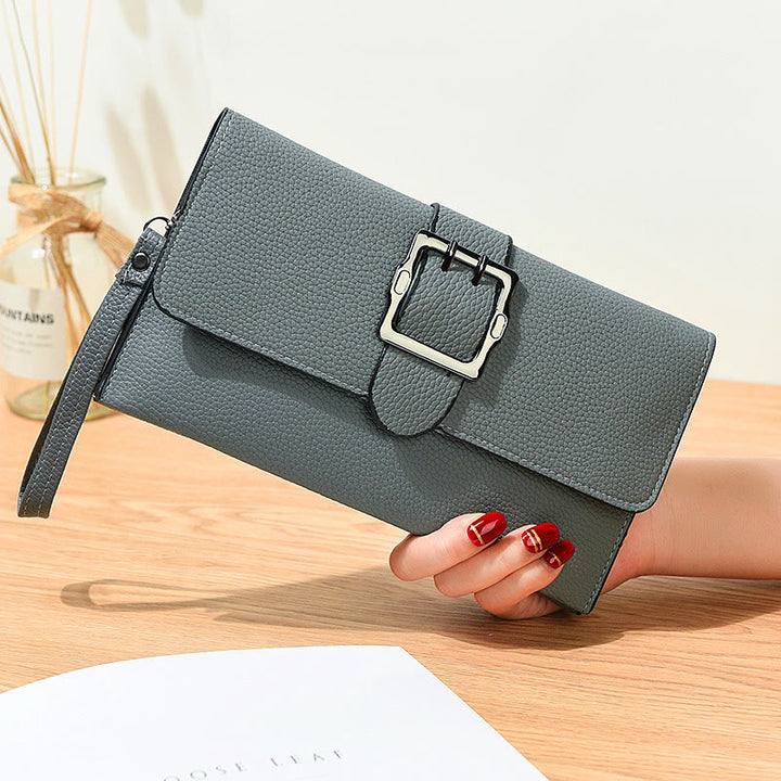 Lychee Muster Umschlag Stil Brieftasche Frauen Klassische Leder Tasche