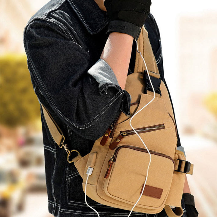 Schultertasche für Herren, lässig, für Reisen, Outdoor, Wandern, Umhängetasche, Tagesrucksack