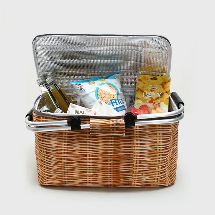 Kühltasche für Strandausflug Faltbarer, verdickter Oxford-Picknickkorb