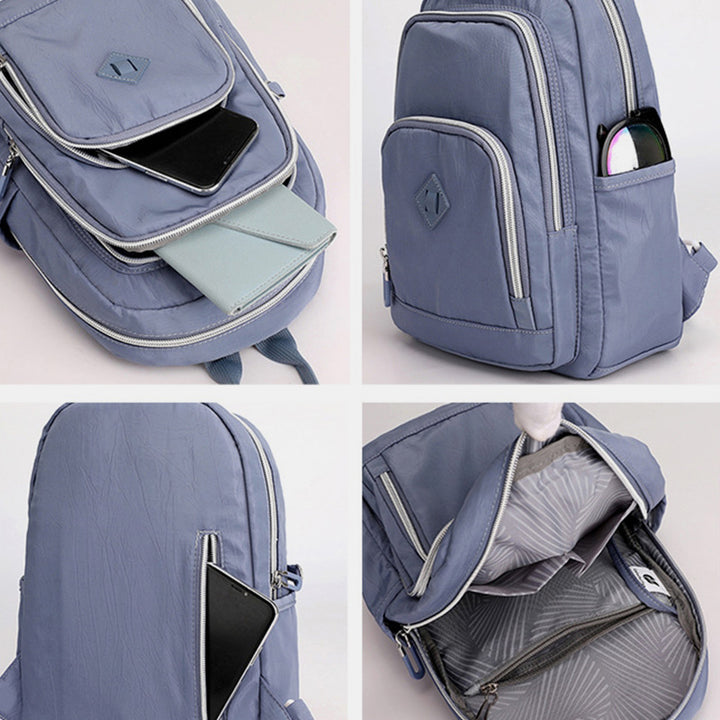 3-Wege-Verwendung Funktioneller Sling Bag-Rucksack für Frauen Leichter wasserdichter