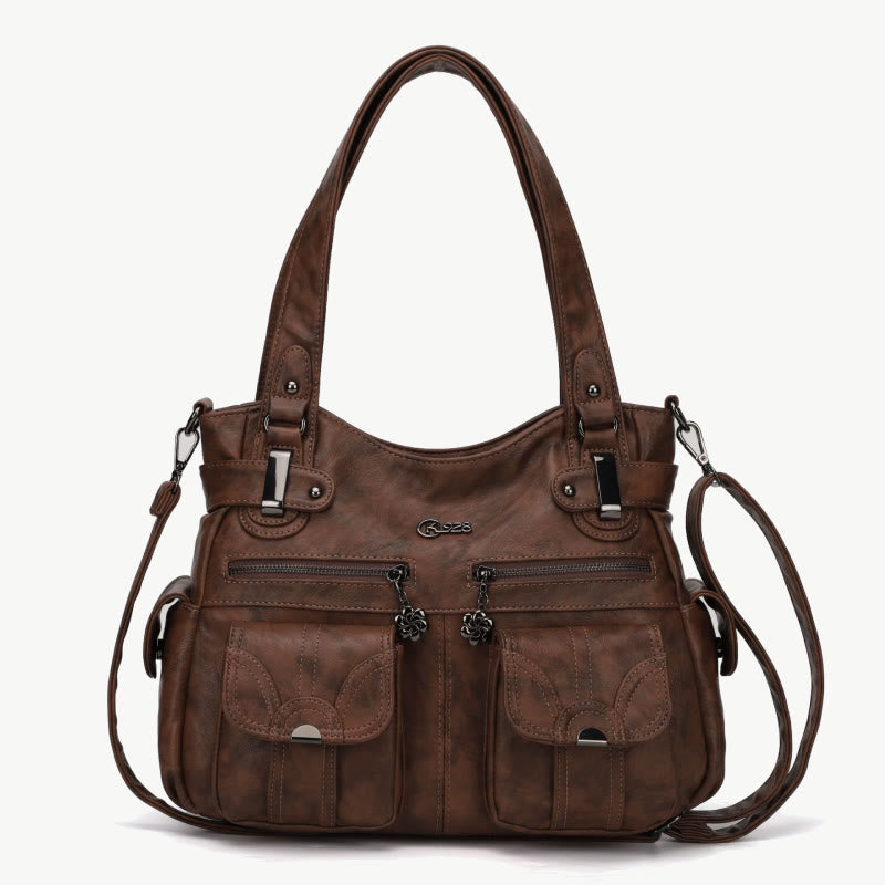 Tragetasche für Damen, für den täglichen Ausflug, mehrere Taschen, eine farbige Tasche