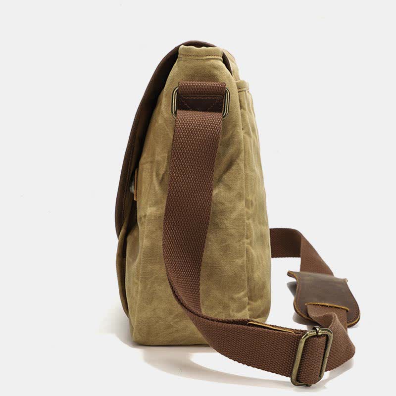 Herren Messenger Bags Canvas Umhängetasche Reise Arbeitstasche