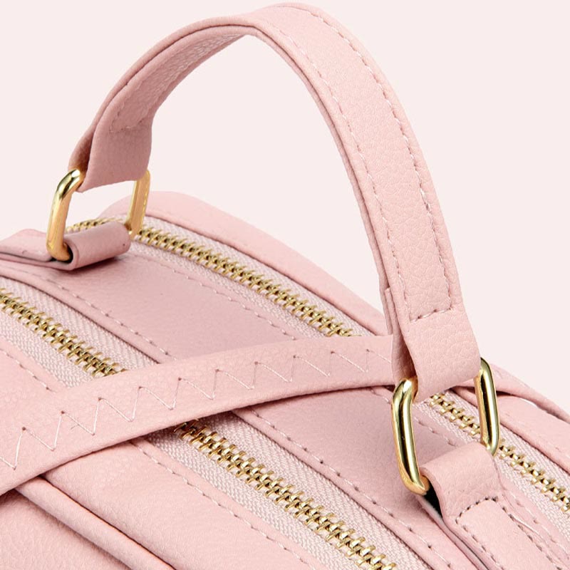 Tasche mit Henkel oben für Damen, einfache Umhängetasche aus einfarbigem PU-Leder