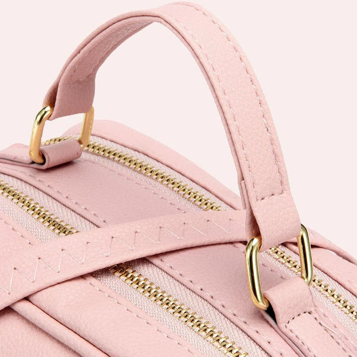 Tasche mit Henkel oben für Damen, einfache Umhängetasche aus einfarbigem PU-Leder