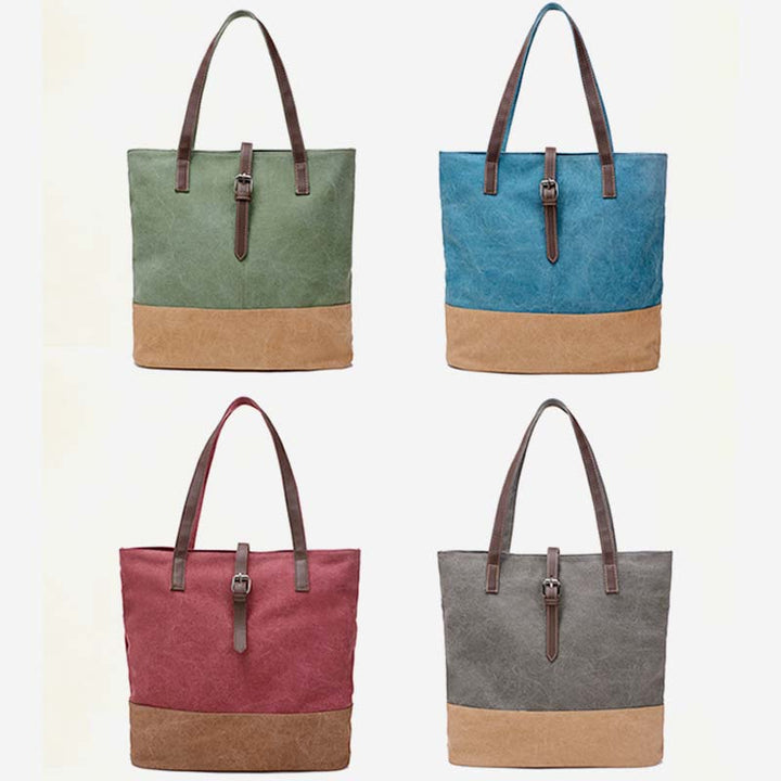 Große Kapazität Vintage Schwere Stil Handtasche Schultertasche