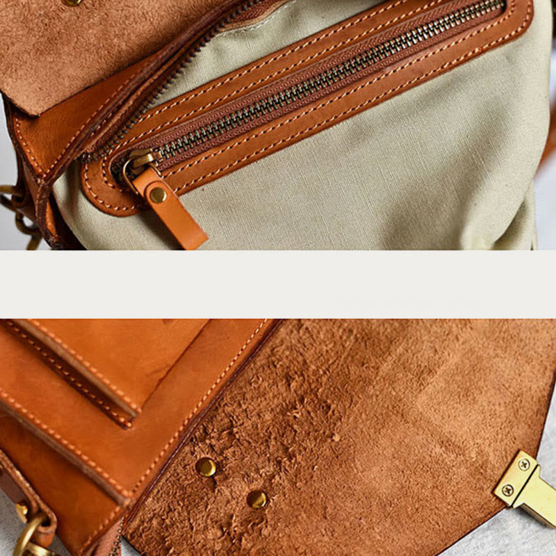 Top-Griff-Tasche für Damen Leder große Kapazität Messenger Bag