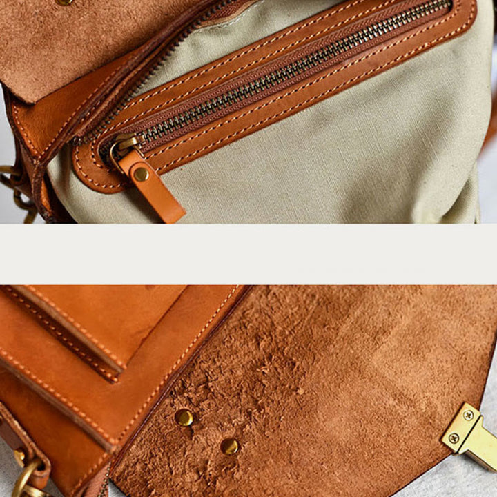 Top-Griff-Tasche für Damen Leder große Kapazität Messenger Bag