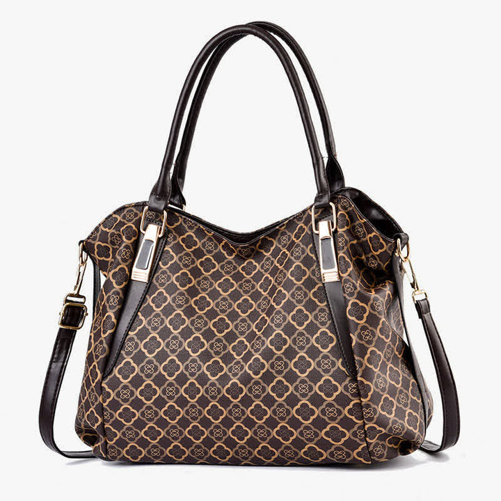 Hobo-Tasche aus Leder mit großem Fassungsvermögen, multifunktionale Schultertasche