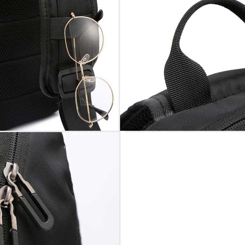 Sling Crossbody Rucksack Umhängetasche für Herren mit USB-Ladeanschluss