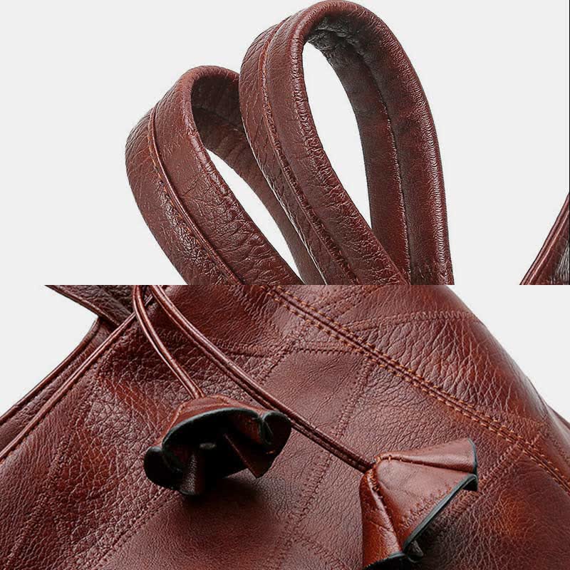 Retro Damen Handtasche Dreifachfach Schultertasche Umhängetasche