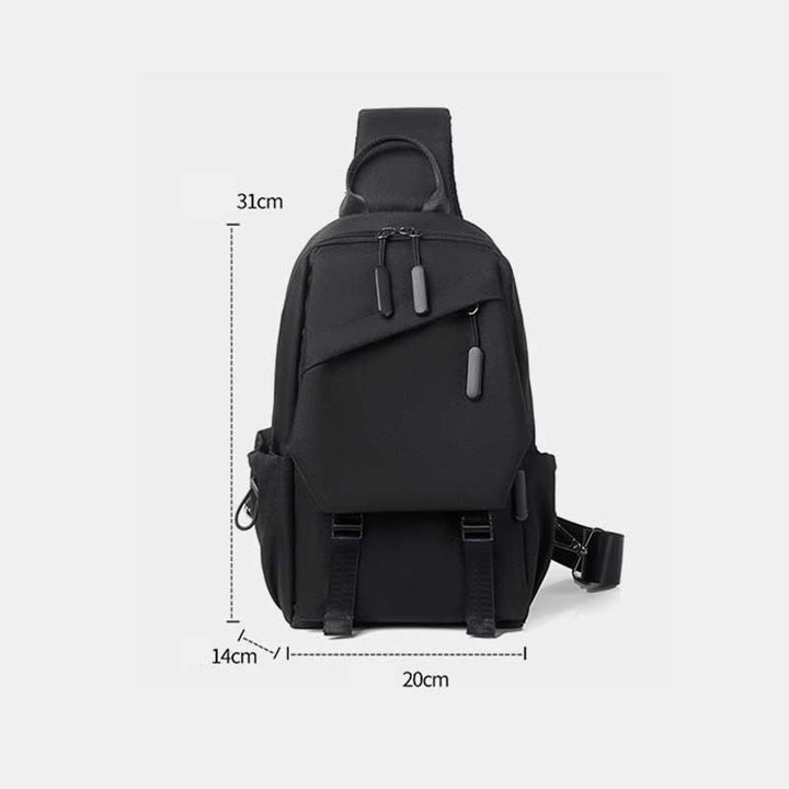 Schultertasche für Herren, abriebfest, lässiger Oxford-Umhängerucksack