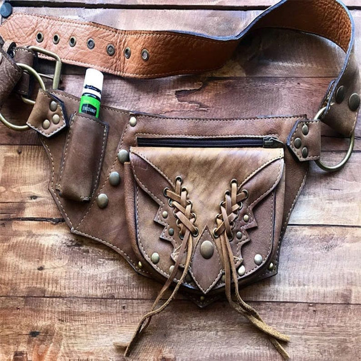 Mittelalterliche Kostüm-Gürteltasche für Damen mit Quaste