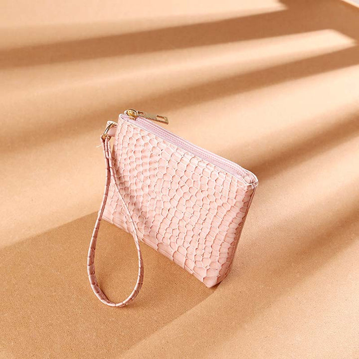 Leichtes, elegantes Mini-Portemonnaie mit großem Fassungsvermögen - Rosa - image 18