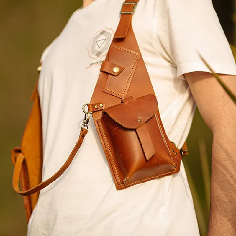 Steampunk Schulter Achselhöhle Tasche Für Männer Outdoor Medieval Unterarm Satchel