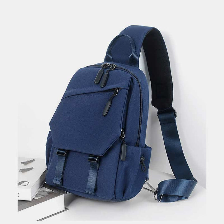 Schultertasche für Herren, abriebfest, lässiger Oxford-Umhängerucksack