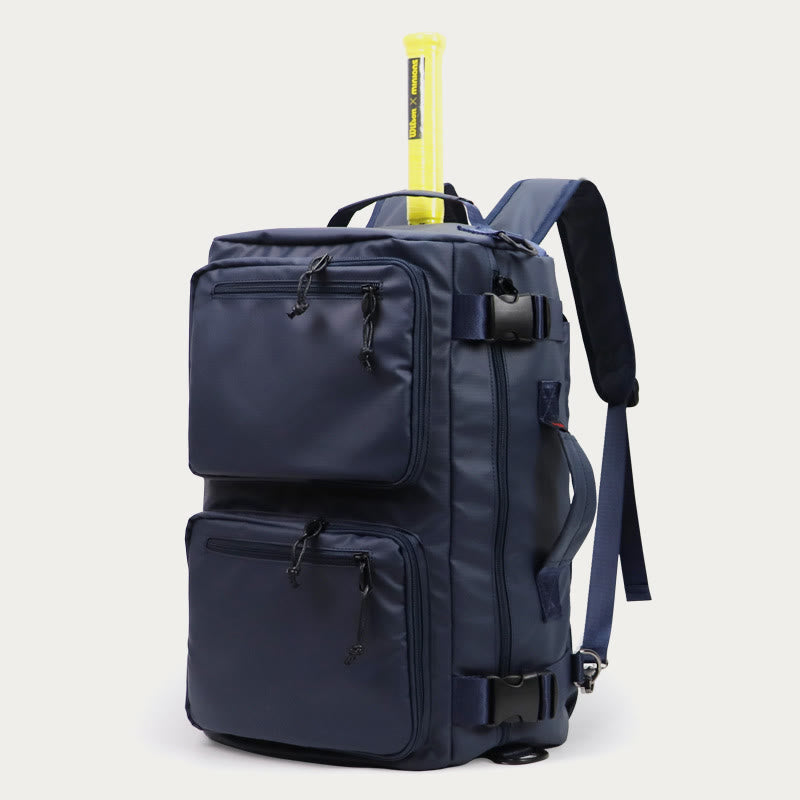 Schlägertasche für Tennis, Badminton, Sport, multifunktionaler, wasserdichter Rucksack - Dunkelblau - image 8