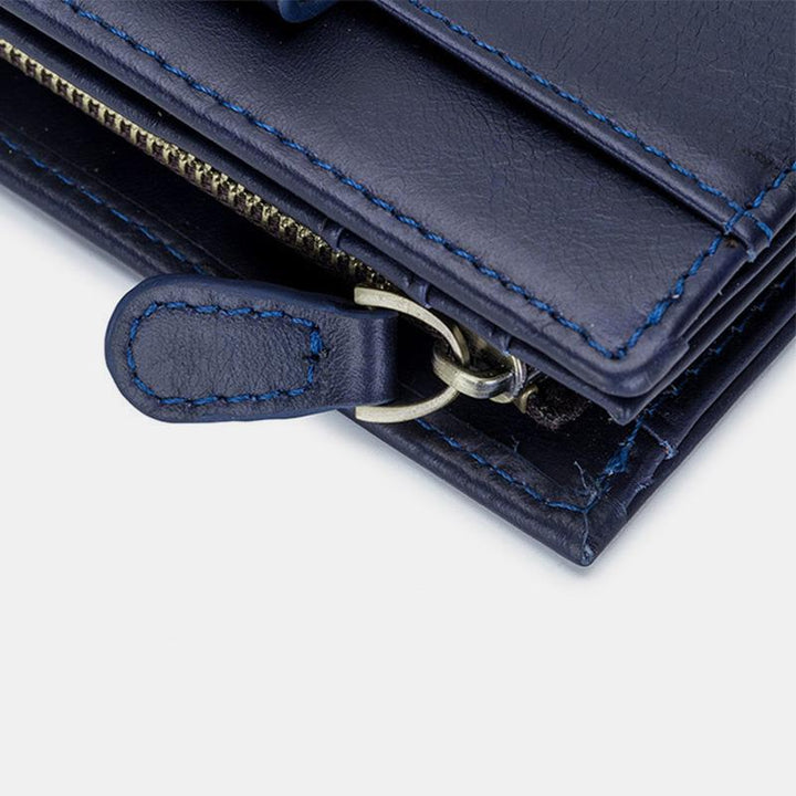 Echtes Leder Vintage Kartenhalter Geldklammer Geldbörse