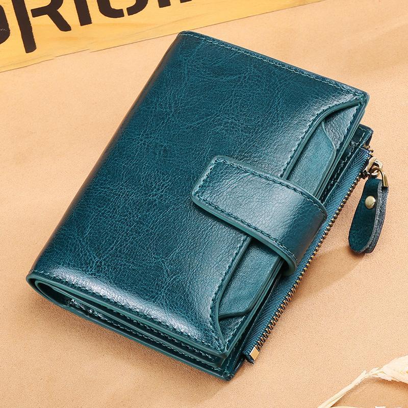 Geldbörse mit RFID-Blockierung im Vintage-Design für mehrere Karten