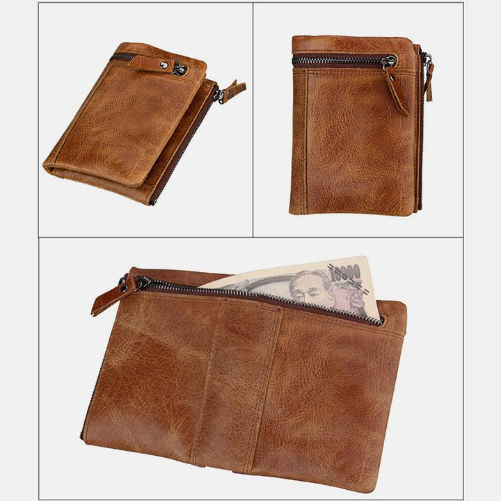 RFID Crazy Horse Leder Geldbörse