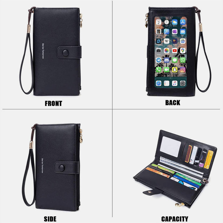 Touchscreen Große Kapazität Handy Tasche Geldbörse