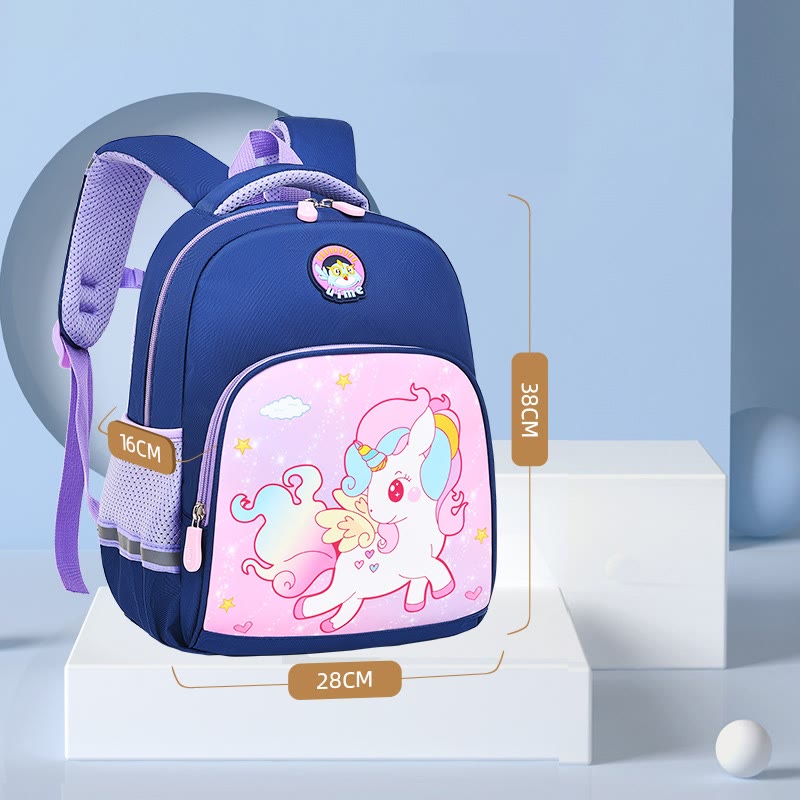Rucksack für Kinder mit Cartoon-Charakter-Druck, leichter Oxford-Schulrucksack