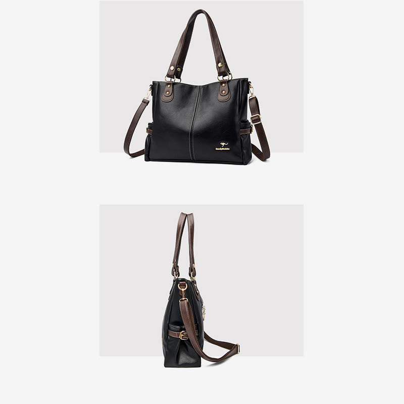 Helle Farbe Handtasche Tote Frauen Dating Große Umhängetasche Leder Geldbörse - image 7