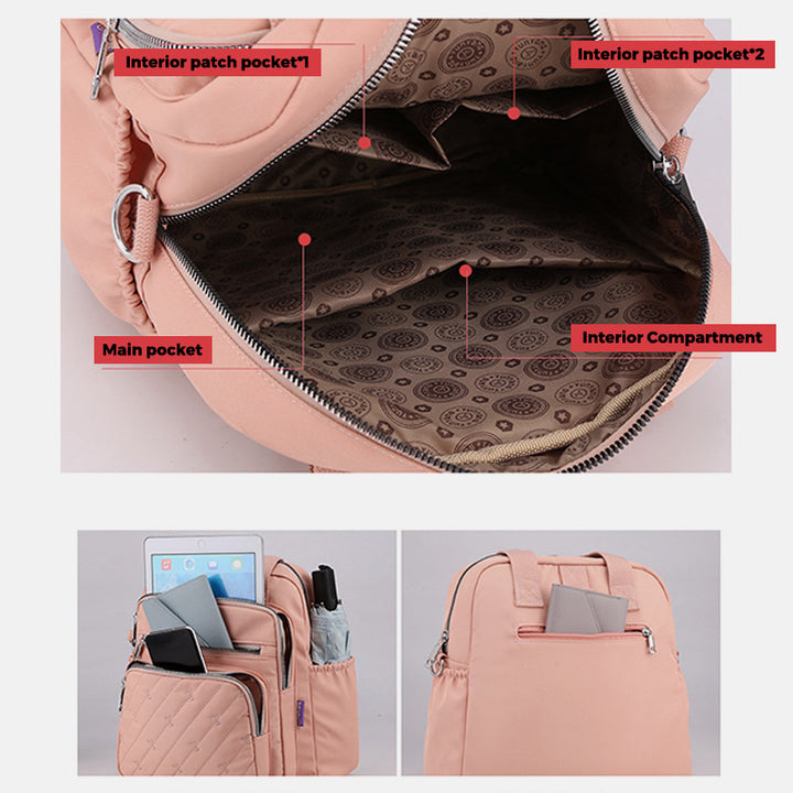 Multifunktionale leichte Prägung Elegante Handtasche Umhängetasche Rucksack
