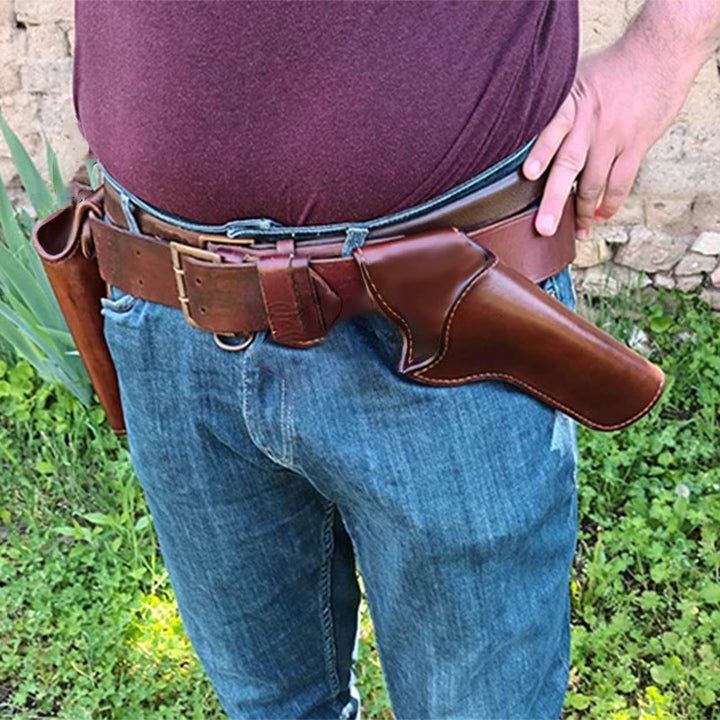 Retro Kunstleder Holster Gürteltasche mit Gürtelschlaufe