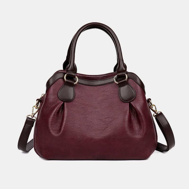 Tragetasche mit drei Fächern für Damen, große Hobo-Handtasche, Umhängetasche