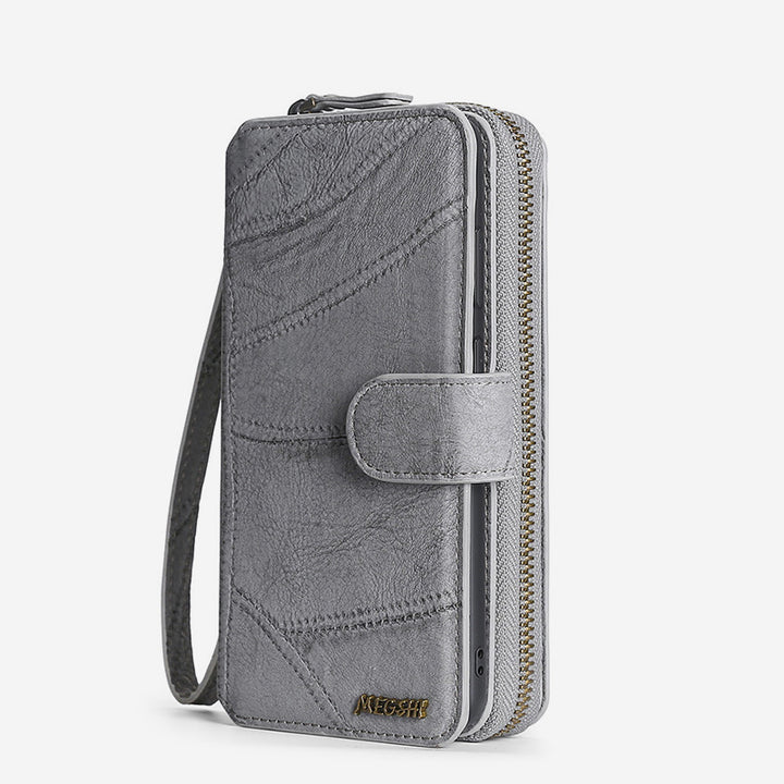 Brieftaschenhülle für die iPhone 15-Serie, magnetisch, abnehmbare Geldbörse