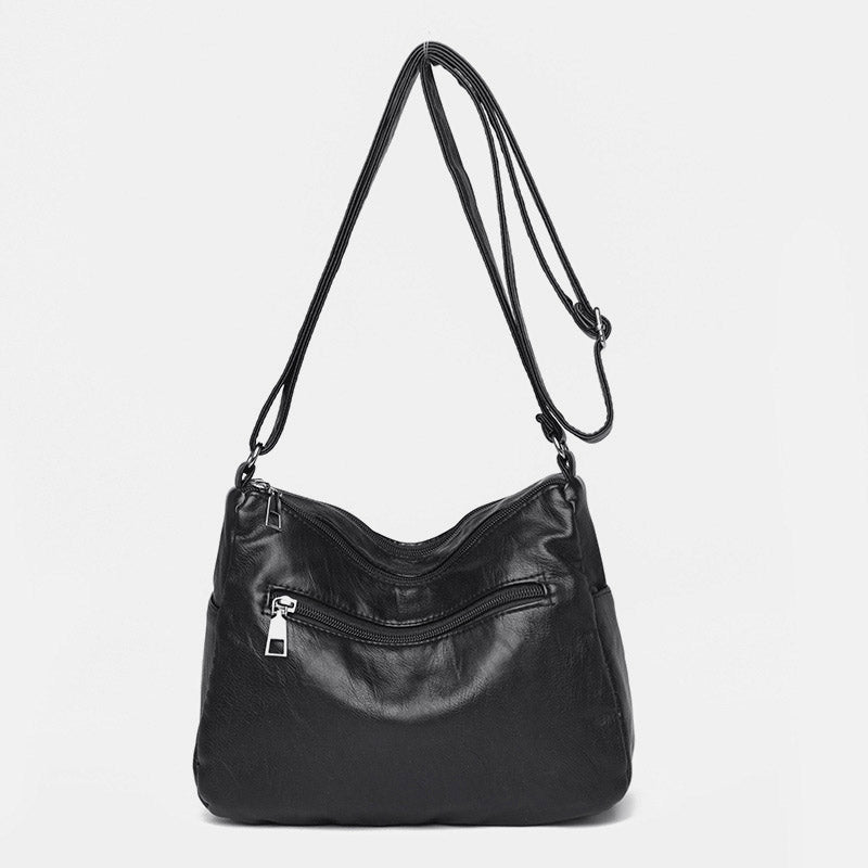 Umhängetasche mit großem Fassungsvermögen und mehreren Taschen