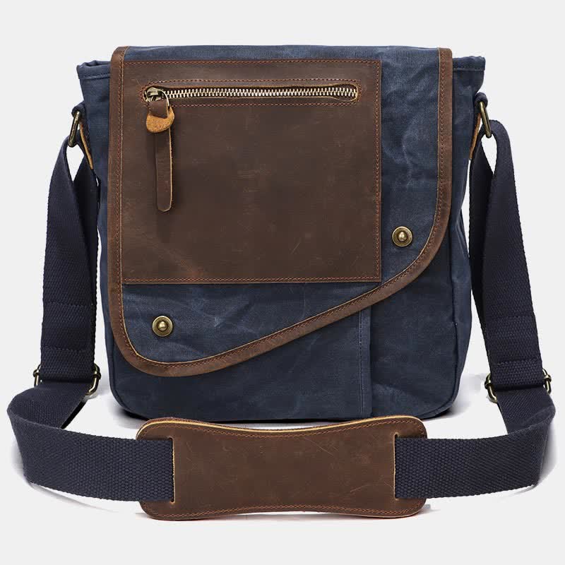 Herren Messenger Bags Canvas Umhängetasche Reise Arbeitstasche