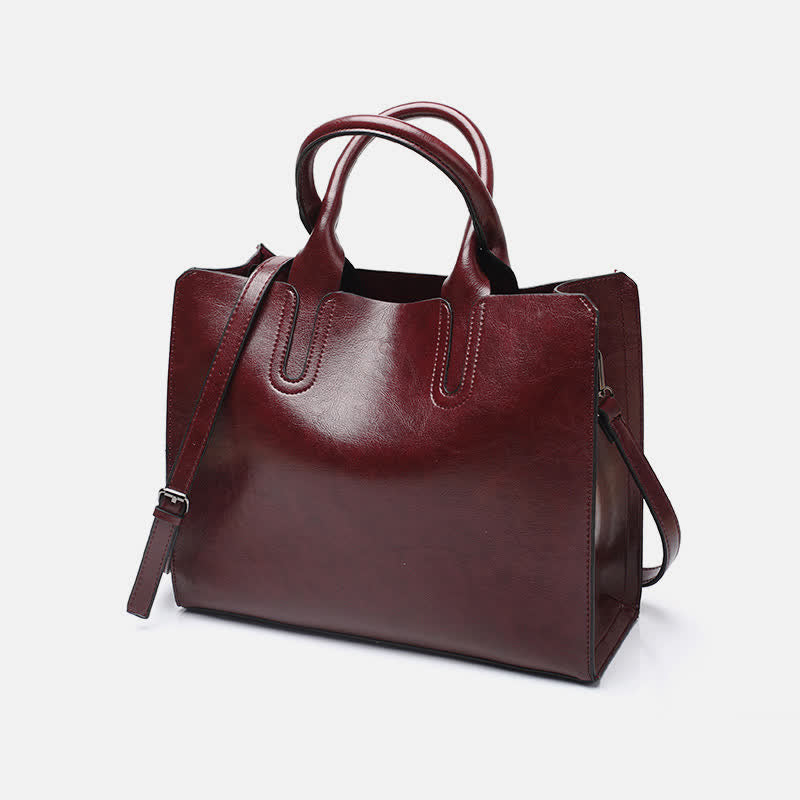 Business-Tragetasche für Damen, Arbeitstasche, lässige Lederhandtasche