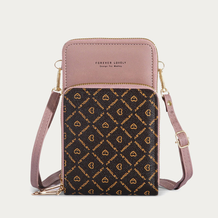 Handytasche für Damen, mehrere Farben, berührbarer täglicher Lederclip