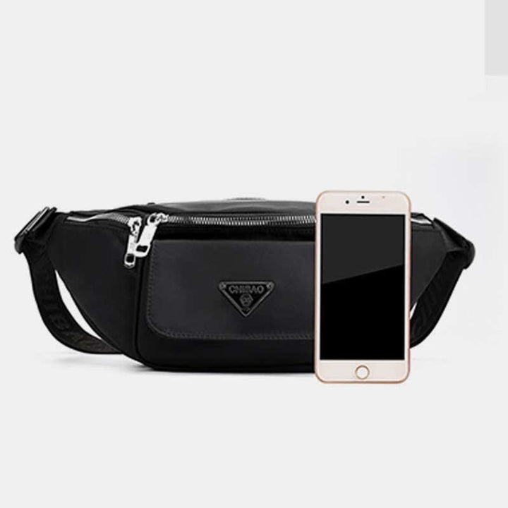 Nylon-Hüfttasche mit mehreren Taschen, leichte Brusttasche mit mehreren Tragemöglichkeiten, Hüfttasche