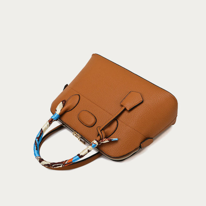 Top-Griff-Tasche für Frauen Vintage dünner Seidenschalgriff